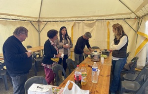 Un peu de réconfort entre le rush des tireurs