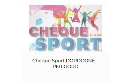 Chèque Sport Dordogne